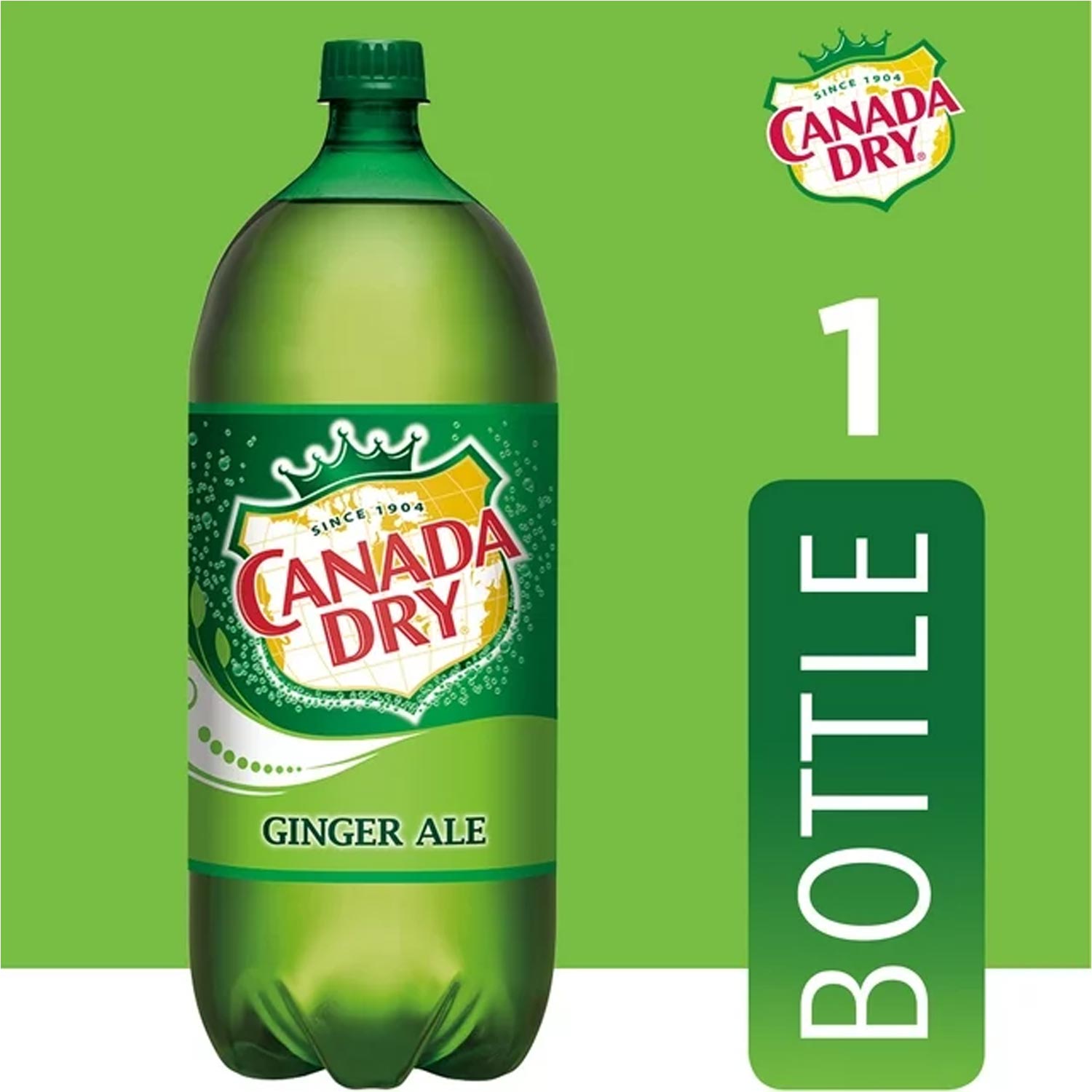 Canada Dry Ginger Ale Soda Pop, 2 L bottle - Image 2